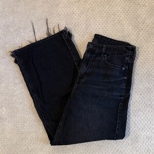 American Eagle Super High Rise Baggy Wide Leg Ankle Jeans
